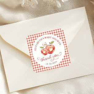 Autocollant de remerciement pour Baby Shower sur l