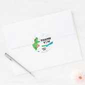 Autocollant de remerciement pour fête au bord de l (Enveloppe)