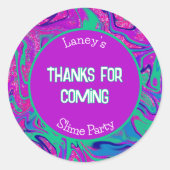 Autocollant de remerciement pour fête d'anniversai (Devant)