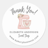 Autocollant de remerciement pour l'entreprise de b (Devant)