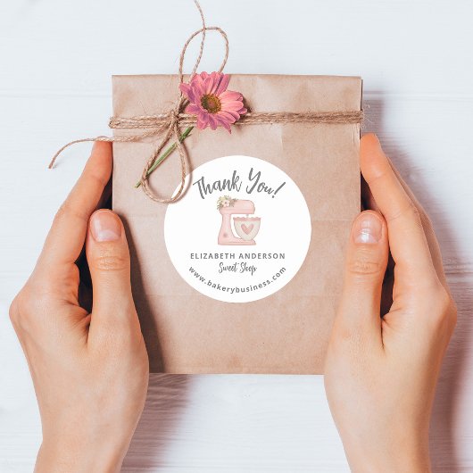 Autocollant de remerciement pour l'entreprise de b