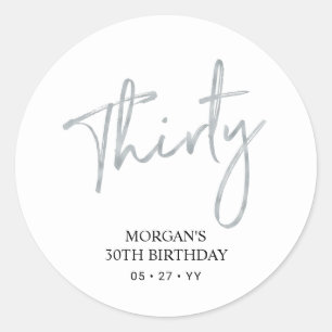 Autocollant de remerciement pour un anniversaire d