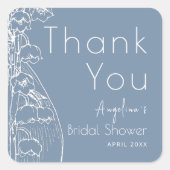 Autocollant de remerciement pour une fête de maria (Devant)