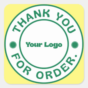 Autocollant de remerciement pour votre commande av