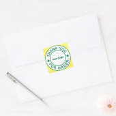 Autocollant de remerciement pour votre commande av (Enveloppe)