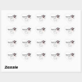 Autocollant de remise des diplômes romantique - Ca (Feuille)