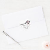 Autocollant de remise des diplômes romantique - Ca (Enveloppe)