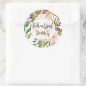 autocollant de répétition fleurie verdoyante (Sac)