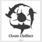 Autocollant de requin (Feuille)