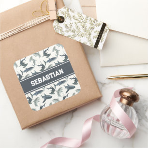 Autocollant de requin personnalisé   Requins aquar