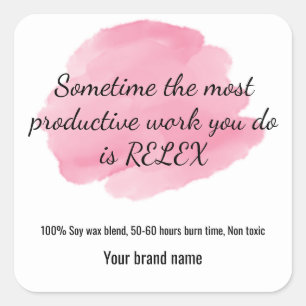 Autocollant de retrait de texte personnalisé