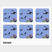 autocollant de rêve du plongeur de la SCUBA (Feuille)