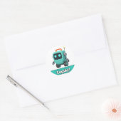 Autocollant de robot Cogsby - Mignon transparent (Enveloppe)