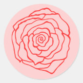 Autocollant de rose (Devant)