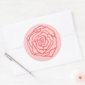 Autocollant de rose (Enveloppe)