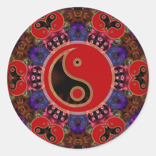 Autocollant de sagesse YinYang