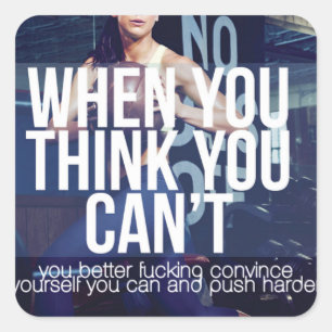 Autocollant de salle de gym Motivational Bodybuild