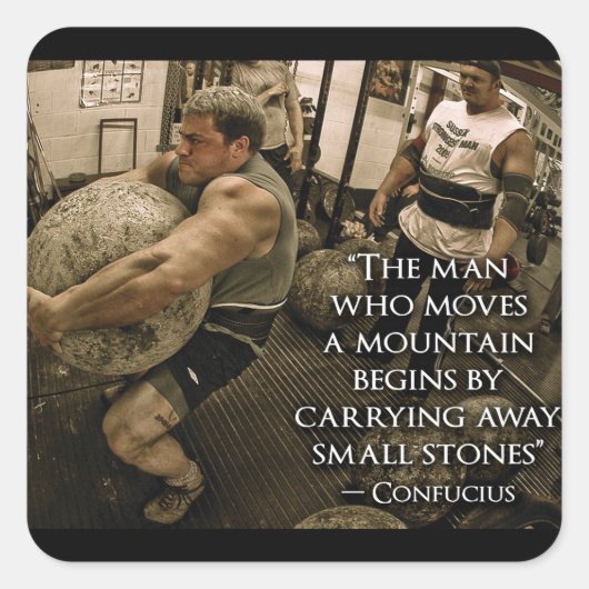 Autocollant de salle de gym Motivational Bodybuild (Devant)