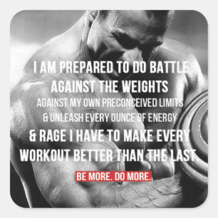 Autocollant de salle de gym Motivational Bodybuild