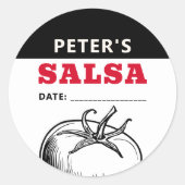 Autocollant de Salsa de Tomate avec design moderne (Devant)
