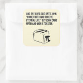 Autocollant de salut chrétien ironique (Sac)