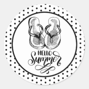 Autocollant de sandales HelloSummer