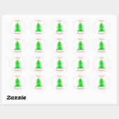 Autocollant de sapin de Noël (Feuille)
