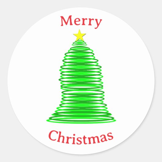 Autocollant de sapin de Noël (Devant)