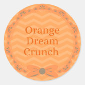 Autocollant de saveur 'ORANGE Orange Dream Crunch' (Devant)