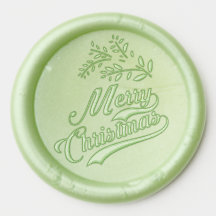 Autocollant de sceau de cire de vacances de Noël