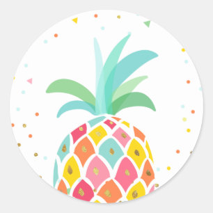 Autocollant de sceau de l'enveloppe d'ananas Tropi