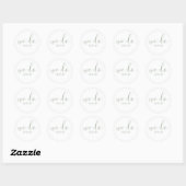 Autocollant de sceau de mariage à date We Do (Feuille)