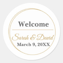 Autocollant de sceau d'enveloppe de mariage à mono