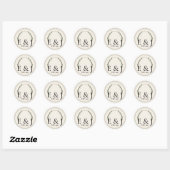 Autocollant de scellement d'enveloppe de mariage b (Feuille)