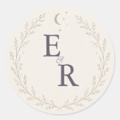 Autocollant de scellement d'enveloppe de mariage c (Devant)