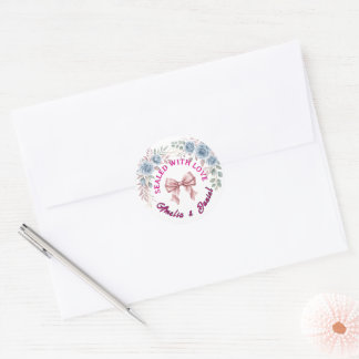 Autocollant de scellement d'enveloppe de mariage f