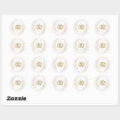 Autocollant de scellement d'enveloppe de mariage S (Feuille)