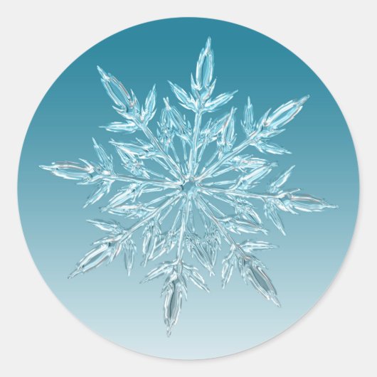 Autocollant de scellement d'enveloppe de Noël Floc (Devant)