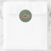 Autocollant de scellement d'enveloppe florale d'au (Sac)