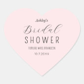 Autocollant de script élégant pour douche de marié (Devant)