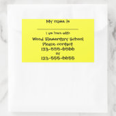 Autocollant de sécurité de sortie de groupe (Sac)