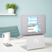 Autocollant de sensibilisation au mutisme sélectif (Ordinateur portable sur le bureau)