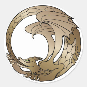 Autocollant de serpent d'Ouroboros