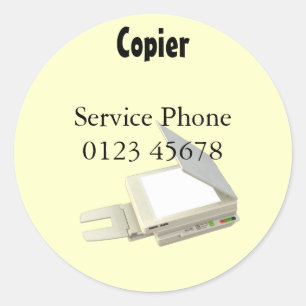 Autocollant de service Copier