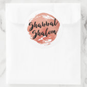 Autocollant de Shabbat Shalom avec de l'or rose de (Sac)