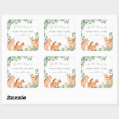 Autocollant de signet de livre blanc Animaux de la (Feuille)