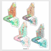 Autocollant de sirène (Feuille)