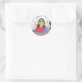 autocollant de sirène à poil noir (Sac)