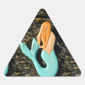 autocollant de sirène bleue (Devant)