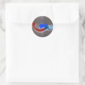 autocollant de sirène rouge et bleu (Sac)